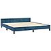 Giroletto senza Materasso Blu Scuro 180x200 cm in Velluto - Foto miniatura 4