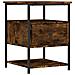 Comodini 2 Pz Rovere Fumo 40x42x56 Cm In Legno Multistrato - Foto miniatura 3