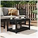 Tavolo Da Giardino Nero 82,5x50,5x45 Cm Legno Massello Pino - Foto miniatura 1