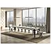 Tavolo Allungabile 90x160/420 Cm Paxon Telaio Antracite - Bianco Frassino - Foto miniatura 4