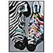 Quadro Dkd Home Decor Zebra 80 X 3 X 120 Cm Moderno - Foto miniatura 1