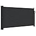 Tenda Da Sole Laterale Retrattile Nera 100x500 Cm - Foto miniatura 2