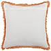 Set Di 2 Cuscini Sativus Cotone 45 X 45 Cm Arancione Trama Floreale - Foto miniatura 2