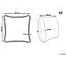 Set Di 2 Cuscini Sativus Cotone 45 X 45 Cm Arancione Trama Floreale - Foto miniatura 3