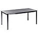 Tavolo Da Giardino Vetro Temperato E Acciaio Inox Nero E Argento 180 X 90 Cm Cosoleto - Foto miniatura 2