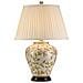 Lampada Da Scrivania Contemporanea Leaves Brown Gold Porcellana Oro 1 Luce E27 - Foto miniatura 1