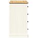 Credenza Cassetti Vigo 113x40x75 Cm Legno Massello Pino Bianco - Foto miniatura 5