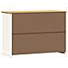 Credenza Cassetti Vigo 113x40x75 Cm Legno Massello Pino Bianco - Foto miniatura 6
