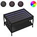 Tavolino Da Salotto Con Led Infinity Nero 70x50x38 Cm - Foto miniatura 2