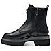 Black Casual Closed Booties Stivaletti Pelle Scarpe Donna Nero Eu 39, 1-25413-41 003 - Foto miniatura 3