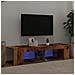 Mobile Porta TV con LED Legno Antico 135x39x30 cm Truciolato - Foto miniatura 3