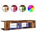 Mobile Porta TV con LED Legno Antico 135x39x30 cm Truciolato - Foto miniatura 1