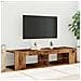 Mobile Porta TV con LED Legno Antico 135x39x30 cm Truciolato - Foto miniatura 4
