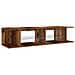 Mobile Porta TV con LED Legno Antico 135x39x30 cm Truciolato - Foto miniatura 6