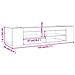 Mobile Porta TV con LED Legno Antico 135x39x30 cm Truciolato - Foto miniatura 7