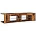 Mobile Porta TV con LED Legno Antico 135x39x30 cm Truciolato - Foto miniatura 8