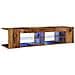 Mobile Porta TV con LED Legno Antico 135x39x30 cm Truciolato - Foto miniatura 9