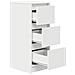 Credenza Bianca 29,5x34x76 cm in Legno Multistrato - Foto miniatura 3