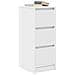 Credenza Bianca 29,5x34x76 cm in Legno Multistrato - Foto miniatura 4