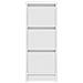 Credenza Bianca 29,5x34x76 cm in Legno Multistrato - Foto miniatura 7