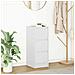 Credenza Bianca 29,5x34x76 cm in Legno Multistrato - Foto miniatura 1