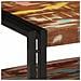 Tavolino Salotto Multicolore 90x50x38cm Legno Massello Recupero - Foto miniatura 3