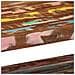 Tavolino Salotto Multicolore 90x50x38cm Legno Massello Recupero - Foto miniatura 7