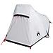 Tenda Campeggio a Tunnel 1 Persona Bianca Tessuto Impermeabile - Foto miniatura 5