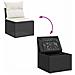 Set Divani da Giardino con Cuscini 8 pz Nero in Polyrattan - Foto miniatura 8