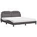 Letto con Materasso Grigio 180x200 cm in Similpelle - Foto miniatura 1