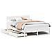 Letto senza Materasso Bianco 140x200 cm Legno Massello di Pino - Foto miniatura 1