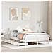 Letto senza Materasso Bianco 140x200 cm Legno Massello di Pino - Foto miniatura 2
