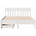 Letto senza Materasso Bianco 140x200 cm Legno Massello di Pino - Foto miniatura 4
