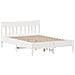 Letto senza Materasso Bianco 140x200 cm Legno Massello di Pino - Foto miniatura 5