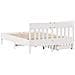 Letto senza Materasso Bianco 140x200 cm Legno Massello di Pino - Foto miniatura 8