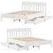 Letto senza Materasso Bianco 140x200 cm Legno Massello di Pino - Foto miniatura 9