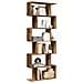 Libreria Divisorio 6Ripiani Legno Antico 70x24x193cm Truciolato - Foto miniatura 2