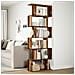 Libreria Divisorio 6Ripiani Legno Antico 70x24x193cm Truciolato - Foto miniatura 4