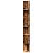 Libreria Divisorio 6Ripiani Legno Antico 70x24x193cm Truciolato - Foto miniatura 6