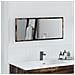Specchio da bagno LED Rovere affumicato 90x8,5x37 cm Legno ingegnerizzato - Foto miniatura 2