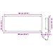 Specchio da bagno LED Rovere affumicato 90x8,5x37 cm Legno ingegnerizzato - Foto miniatura 9