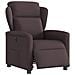 Poltrona Elettrica Reclinabile Marrone Scuro in Tessuto - Foto miniatura 3