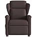 Poltrona Elettrica Reclinabile Marrone Scuro in Tessuto - Foto miniatura 5