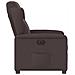 Poltrona Elettrica Reclinabile Marrone Scuro in Tessuto - Foto miniatura 6