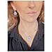 Collana E Orecchini Placcati In Argento Con Cristallo Blu - Foto miniatura 3