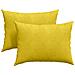 Cuscini da Divano 2 pcs Giallo 70 x 50 cm Tessuto in Cords - Foto miniatura 1