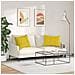 Cuscini da Divano 2 pcs Giallo 70 x 50 cm Tessuto in Cords - Foto miniatura 4