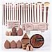 Set Di 40 Pennelli Per Trucco - Pennelli Cosmetici Professionali Con Spugne E Fascia - Foto miniatura 1