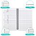 A5 Fitness Planner - Design Astratto, Diario Di Allenamento A Spirale E Tracker Fitness Quotidiano - Foto miniatura 2