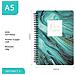 A5 Fitness Planner - Design Astratto, Diario Di Allenamento A Spirale E Tracker Fitness Quotidiano - Foto miniatura 1